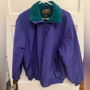 Eddie Bauer Purple and Green Puffy Windbreaker